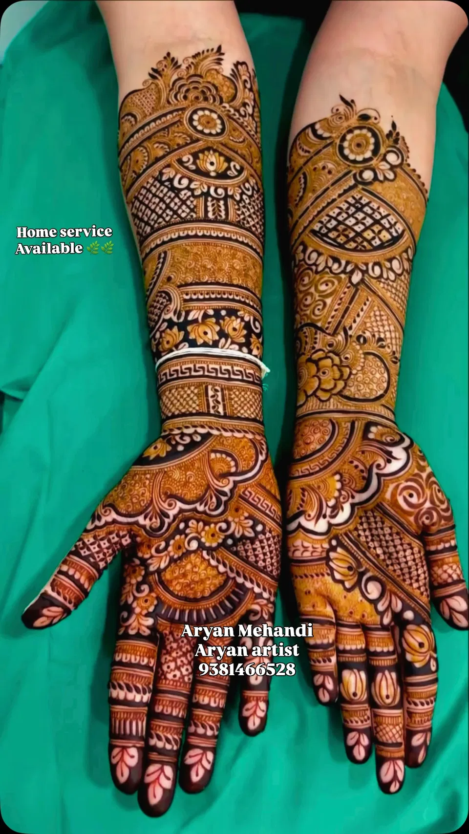 Full Hand Mehndi Design with Figures