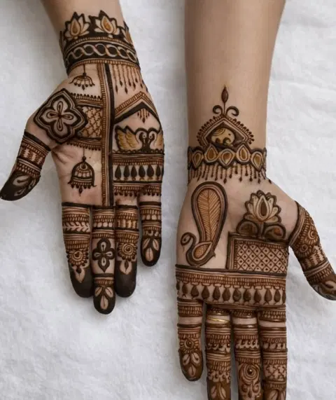 figure mehndi design