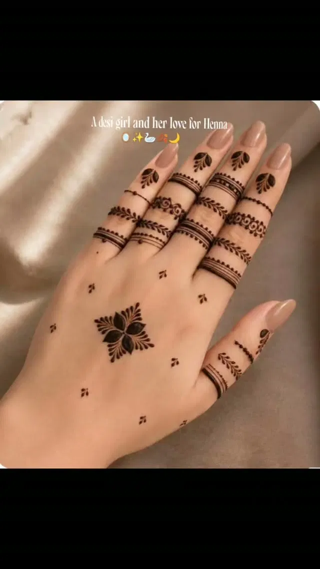 Aesthetic Arabic Back Hand Mehndi Design (30)