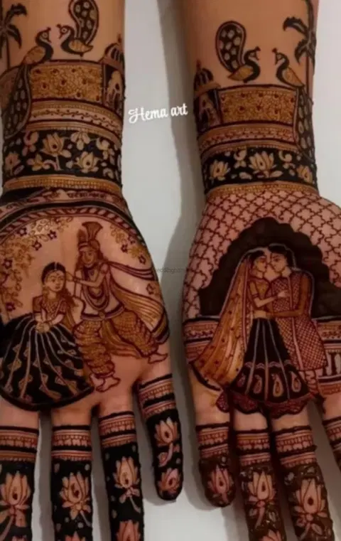figure back hand mehndi design