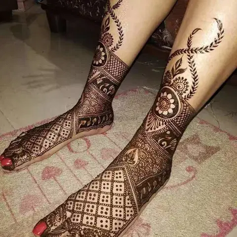 foot mehndi design