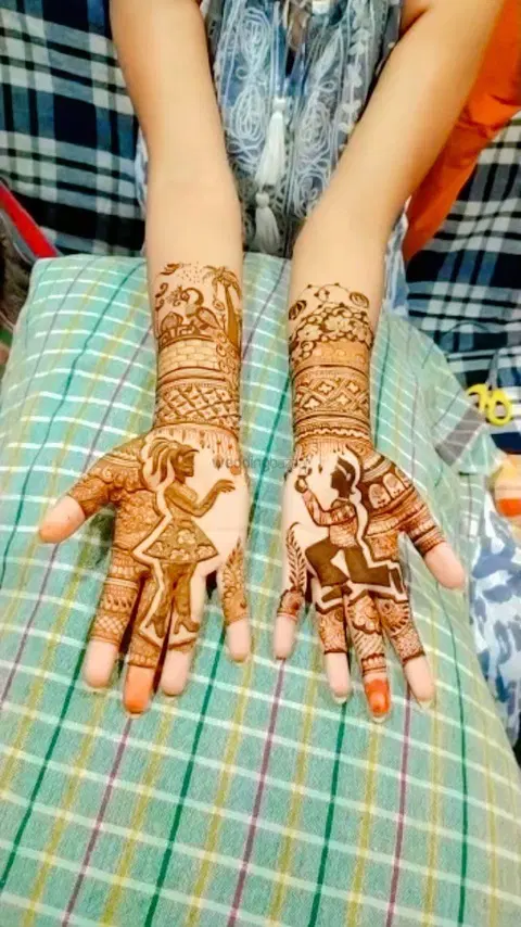 figure mehndi design