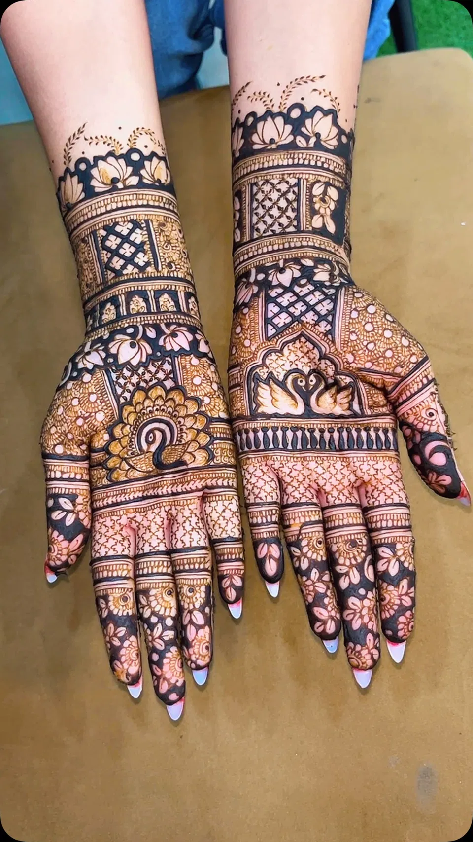 Back Hand Mehndi Design (2)