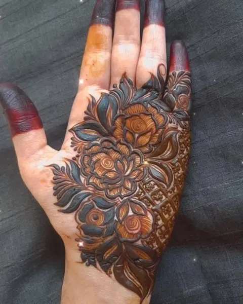 arabic front hand mehndi design