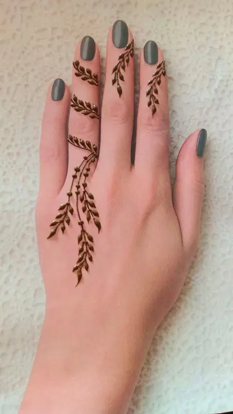 aesthetic arabic jaal back hand mehndi design