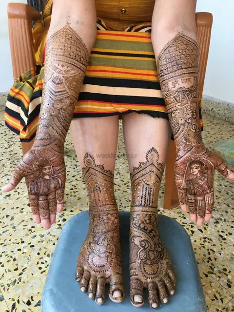 figure mehndi design