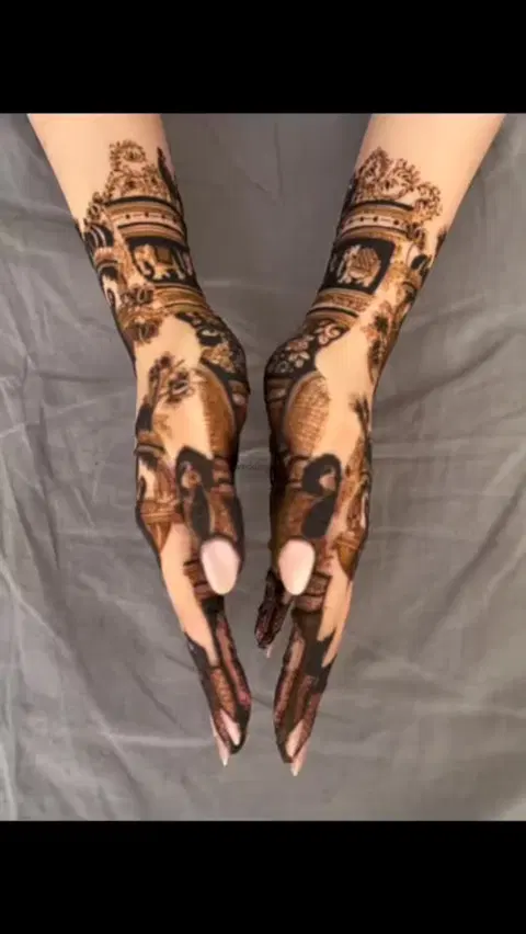 figure mehndi design
