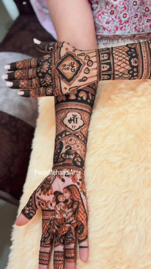 Bridal Full Hand Mehndi Design