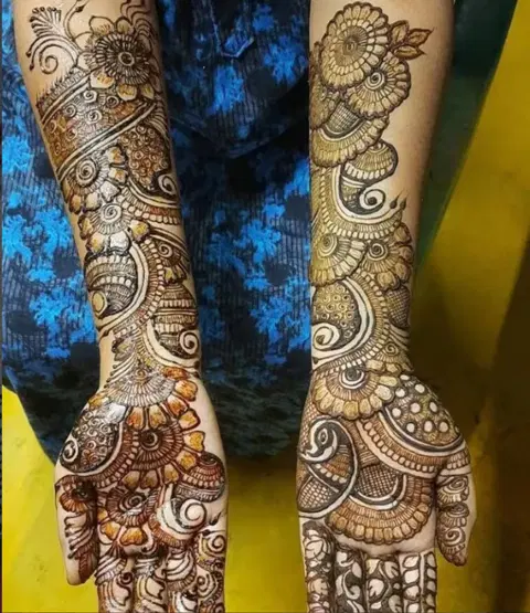 full hand mehndi design