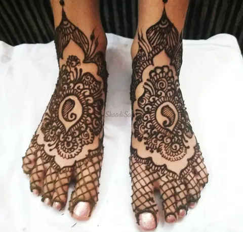 foot mehndi design