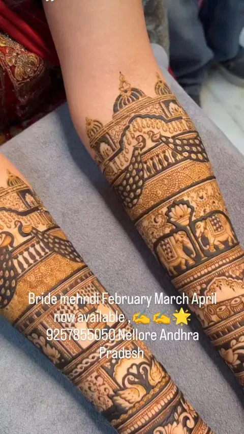figure full hand mehndi design