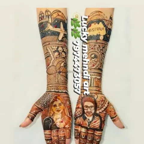 figure mehndi design