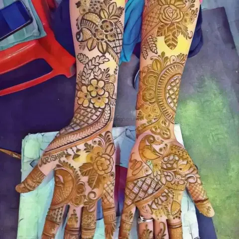 full hand mehndi design