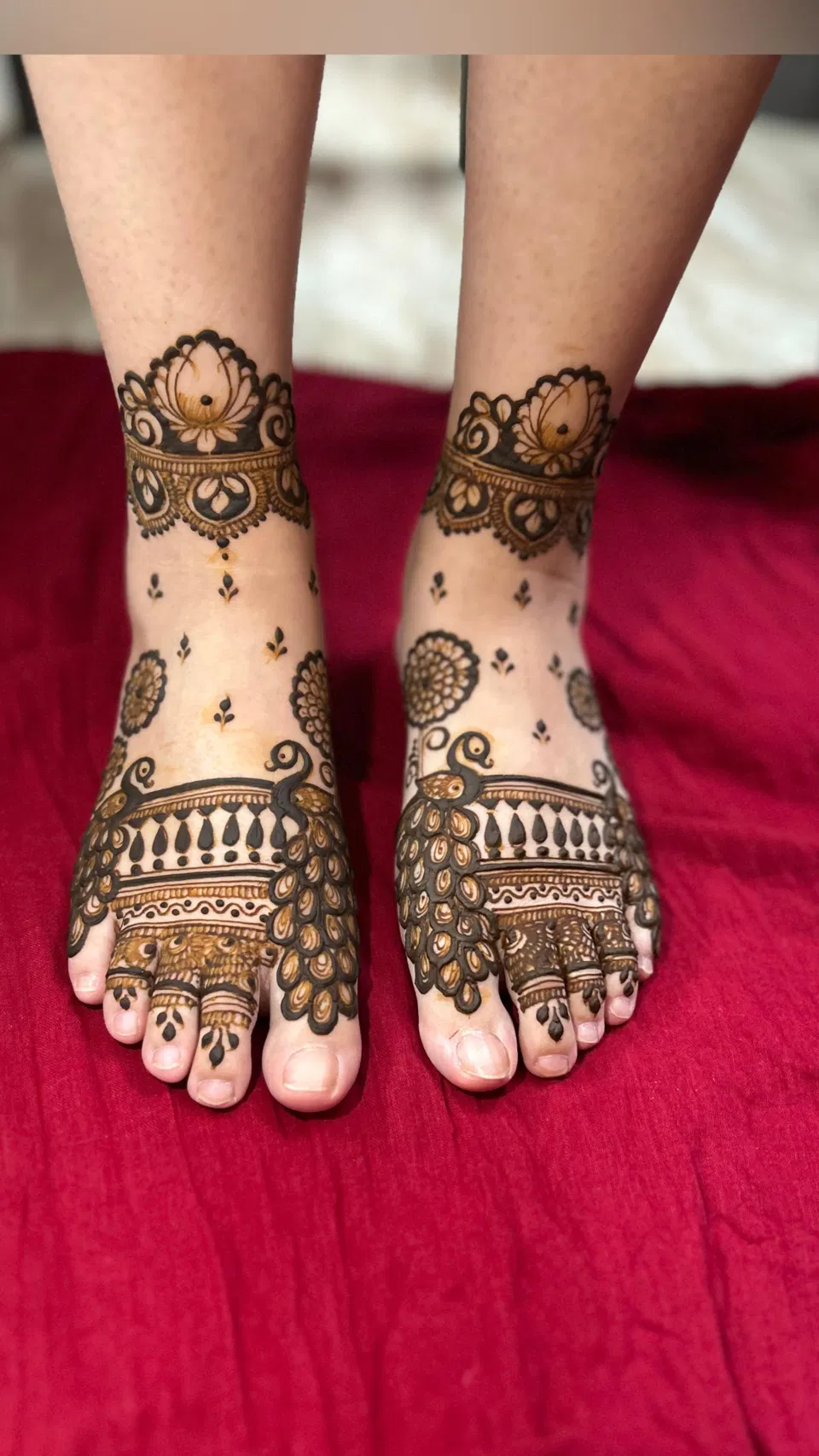 Bridal Foot Mehndi Design