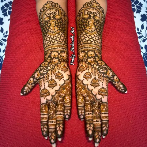 bridal figure full hand mehndi design