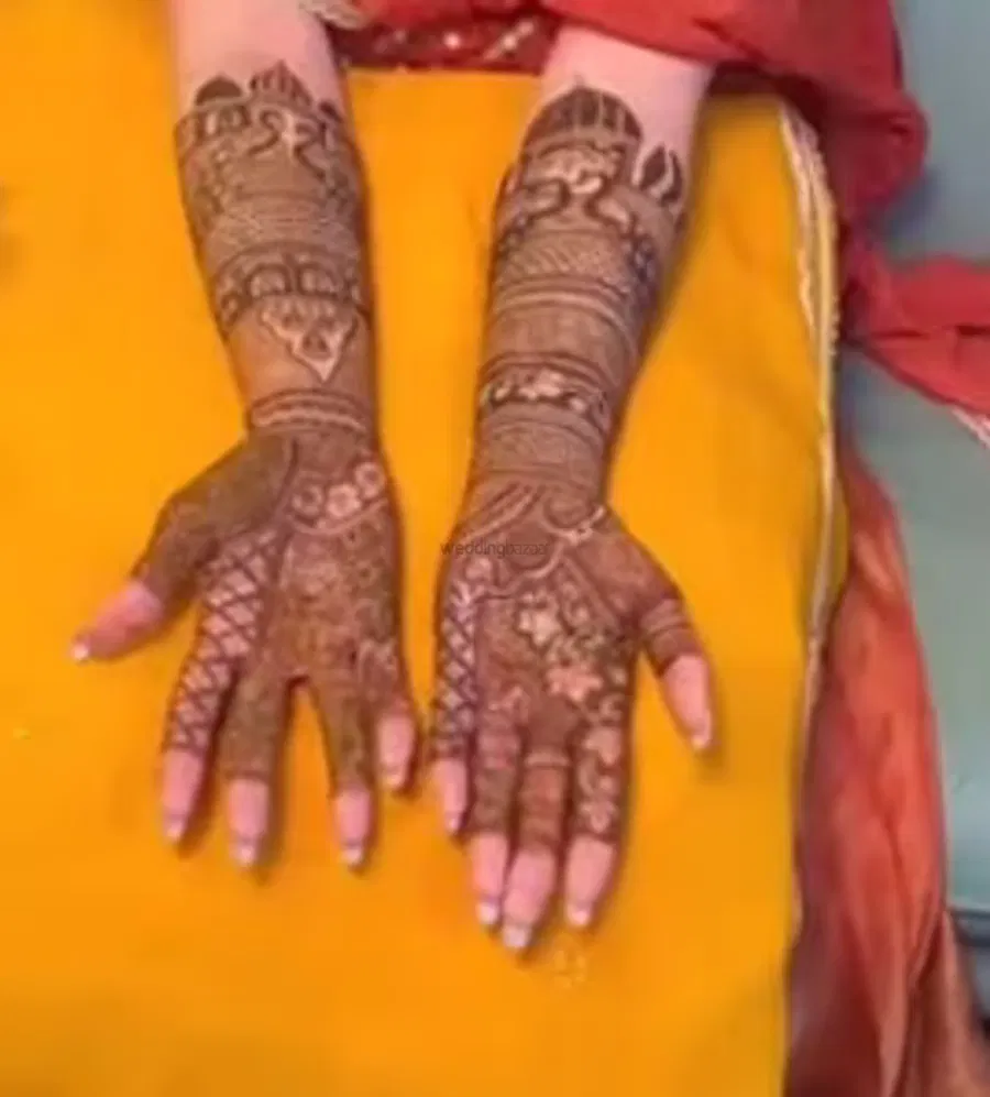 Full Hand Mehndi Design with Figures
