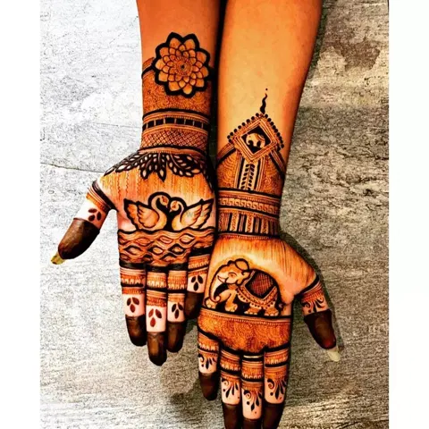 figure mehndi design