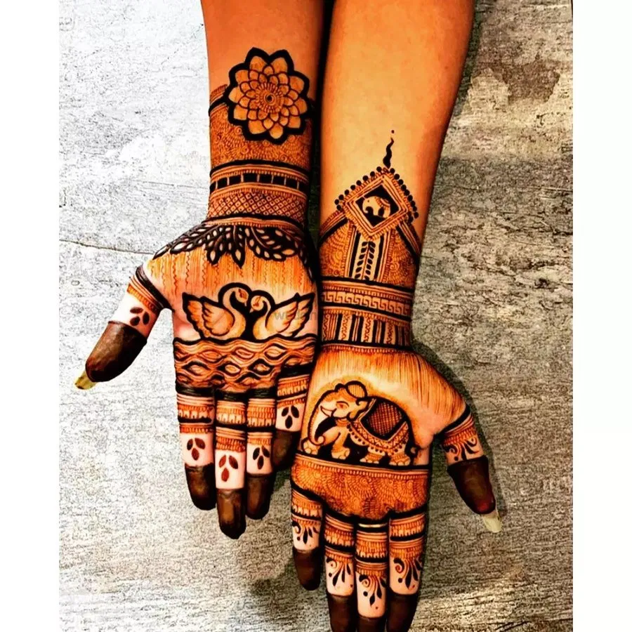 Mehndi Design with Figures