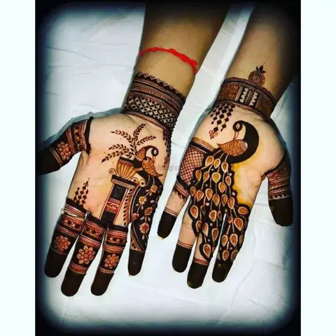 figure mehndi design