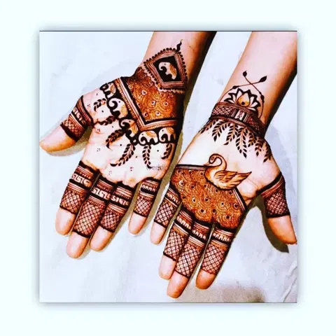finger mehndi design