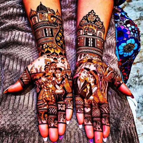 figure back hand mehndi design
