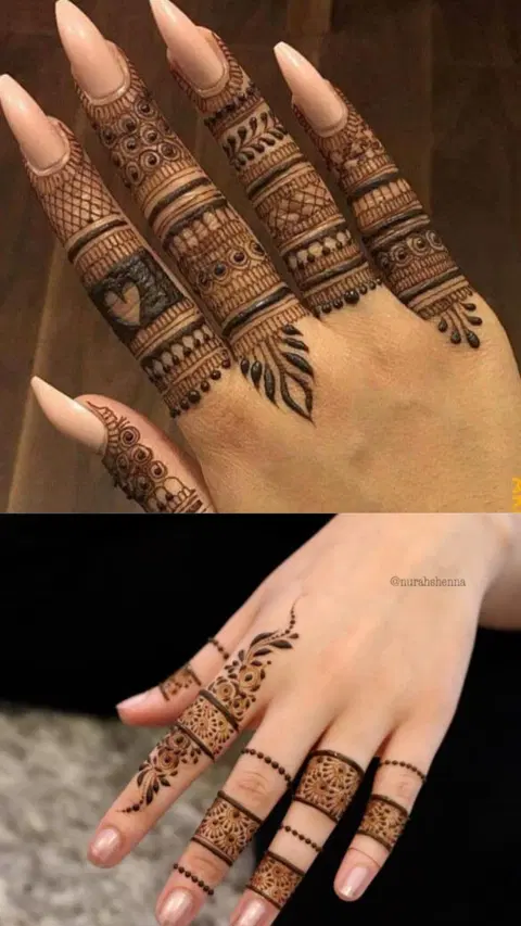 royal simple back hand mehndi design