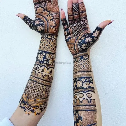 full hand mehndi design