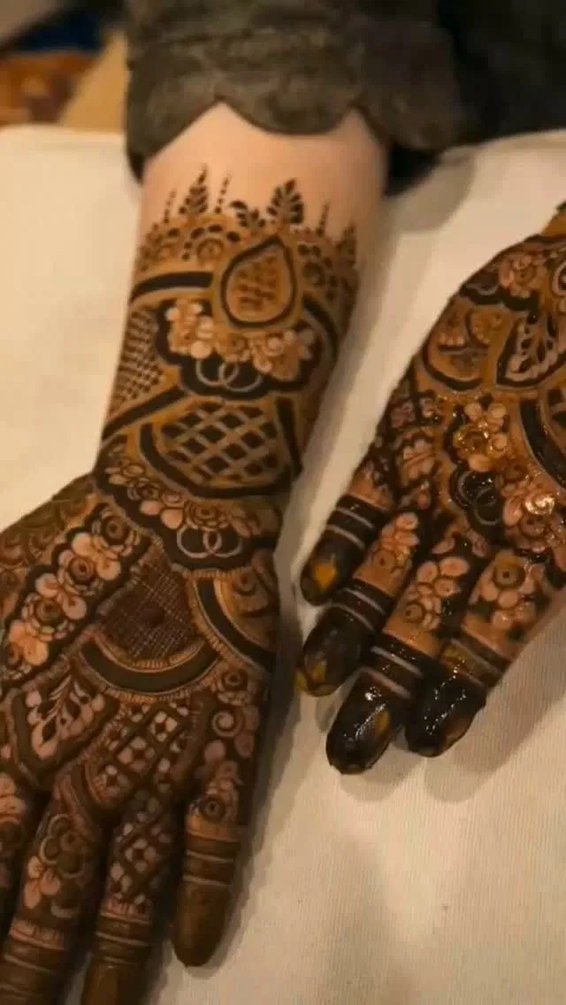 Full Hand Mehndi Design with Figures