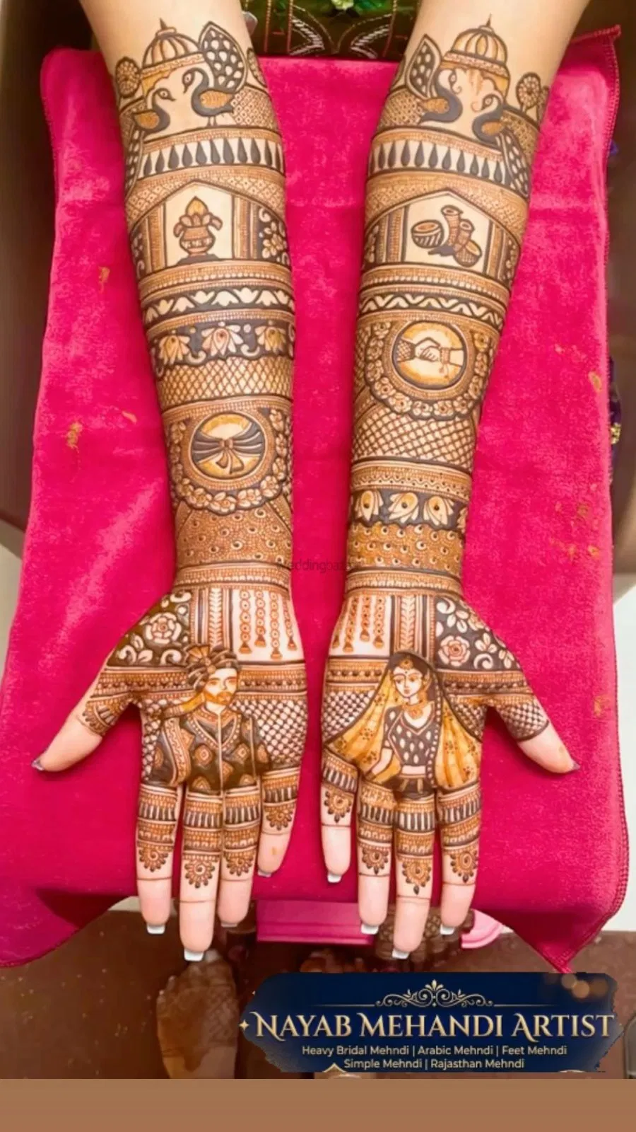 Mehndi Design with Figures