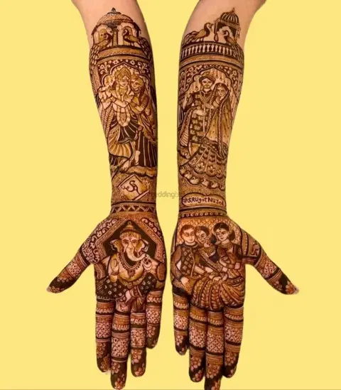 figure mehndi design