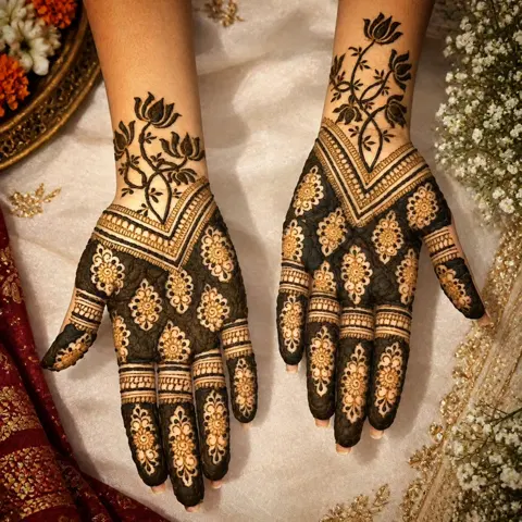 back hand mehndi design