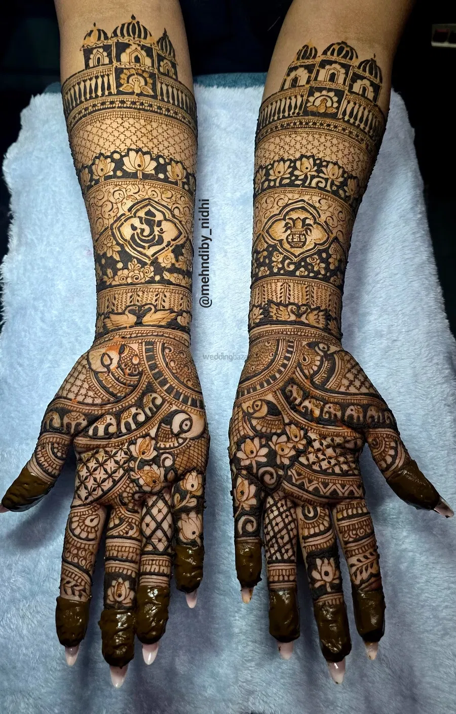 Full Hand Mehndi Design with Figures