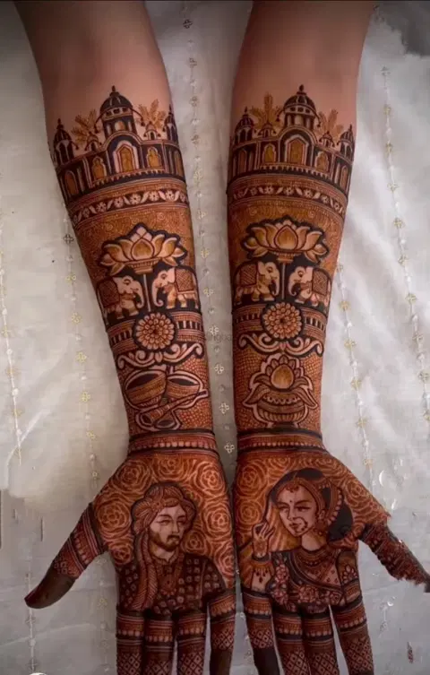 figure mehndi design