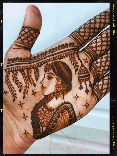 figure mehndi design