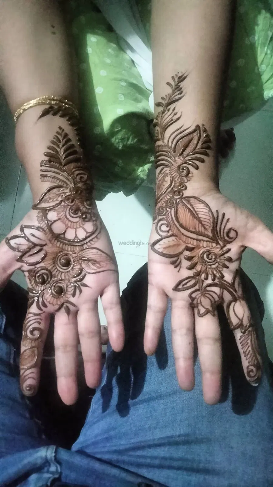 Arabic Mehndi Design with Peacock