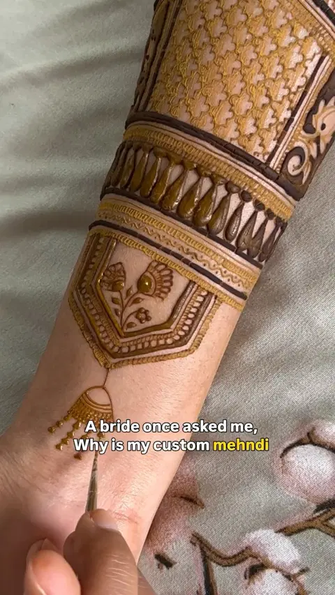 bridal full hand mehndi design