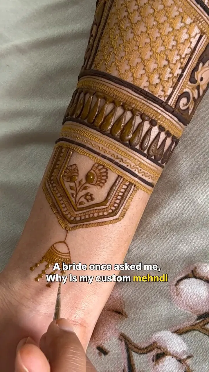 Bridal Full Hand Mehndi Design