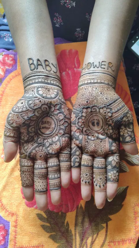 circle mehndi design
