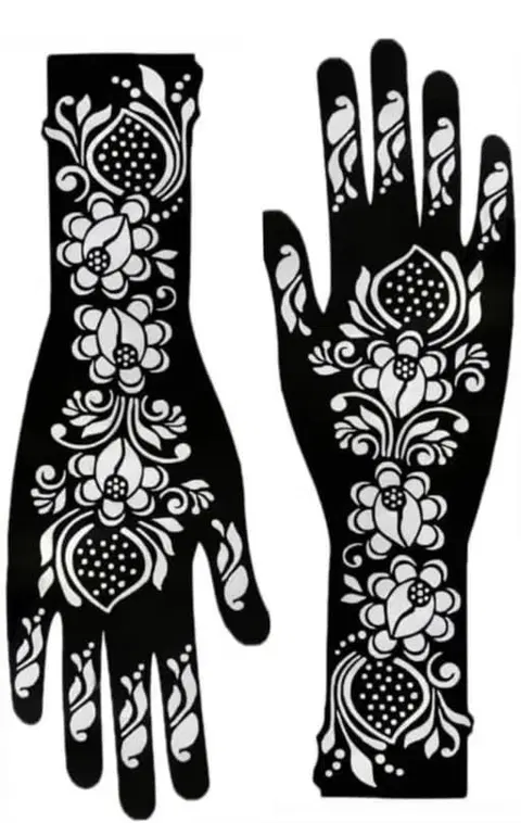 arabic bridal flower front hand mehndi design