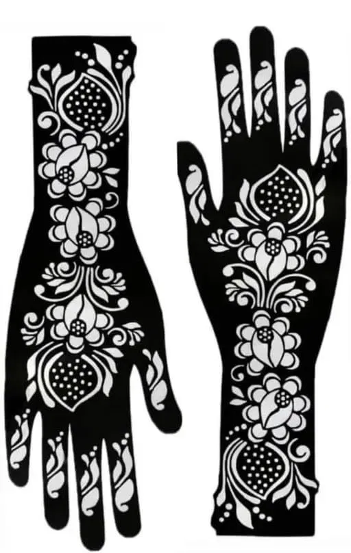 Arabic Bridal Front Hand Mehndi Design with Flowers (4)