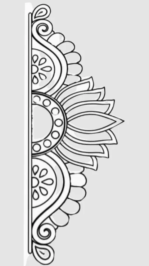 simple flower back hand mehndi design