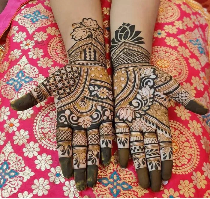 Mehndi Design with Lotus