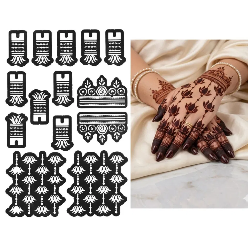 Arabic Finger Mehndi Design