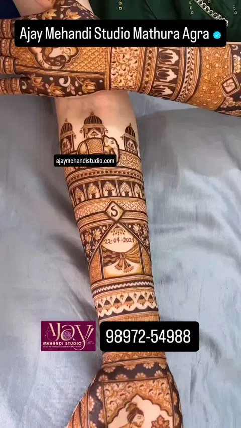 bridal figure full hand mehndi design