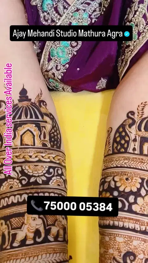 figure full hand mehndi design