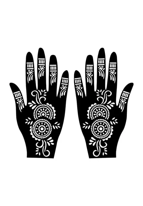 arabic bridal finger mehndi design