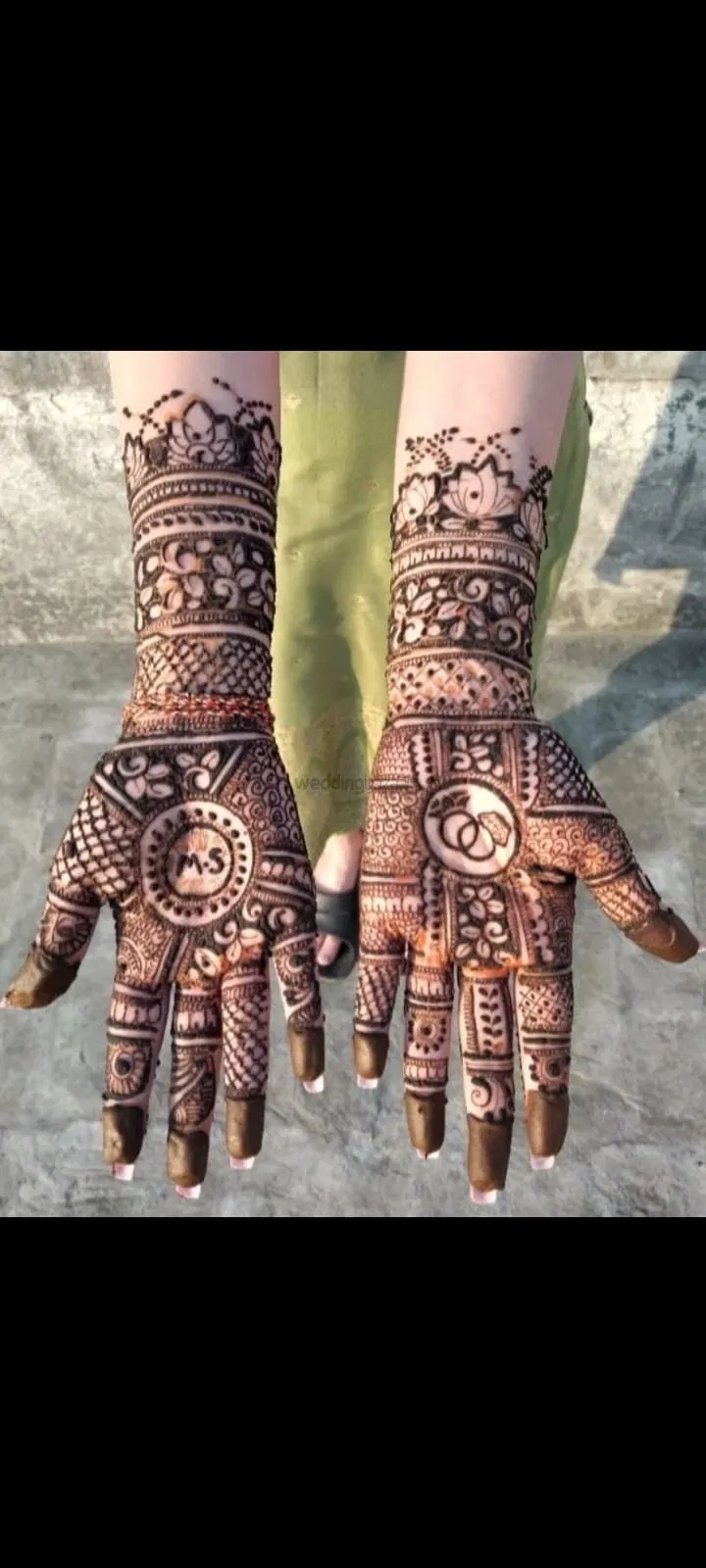 Front Hand Mehndi Design with Figures (12)