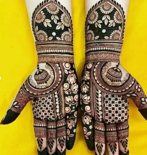 figure mehndi design