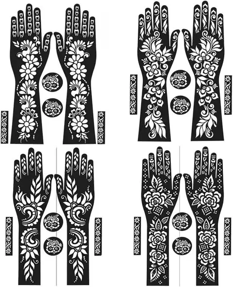 simple back hand mehndi design