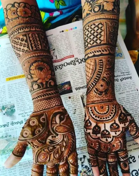 figure mehndi design